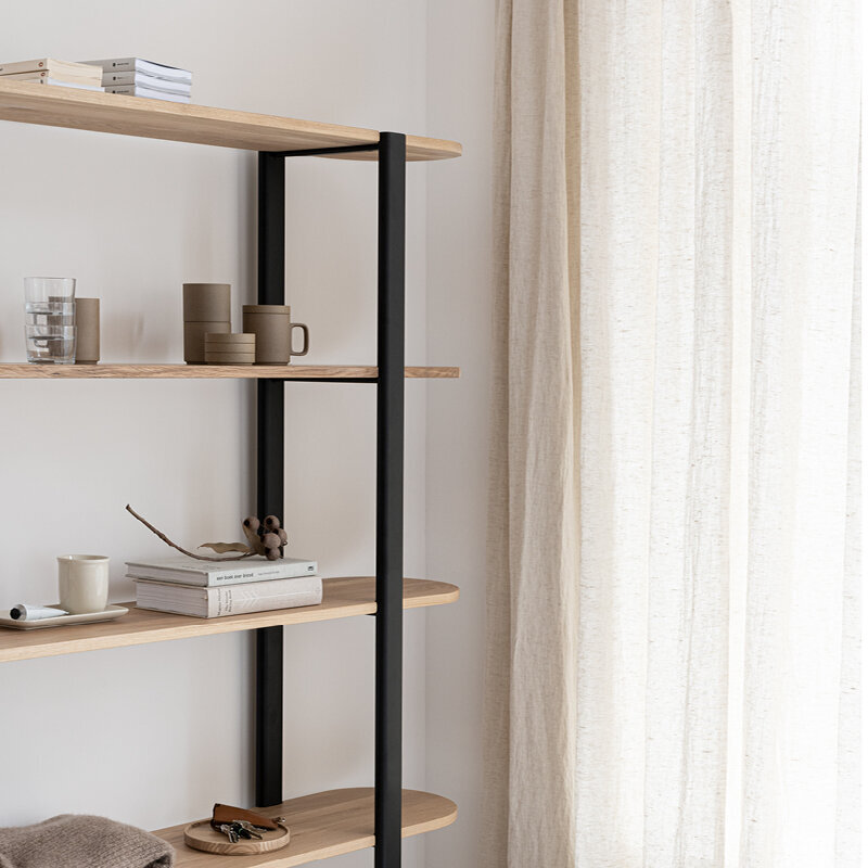 Design cabinet | Oblique Cabinet OB-4L Oak black stain | Studio HENK | 