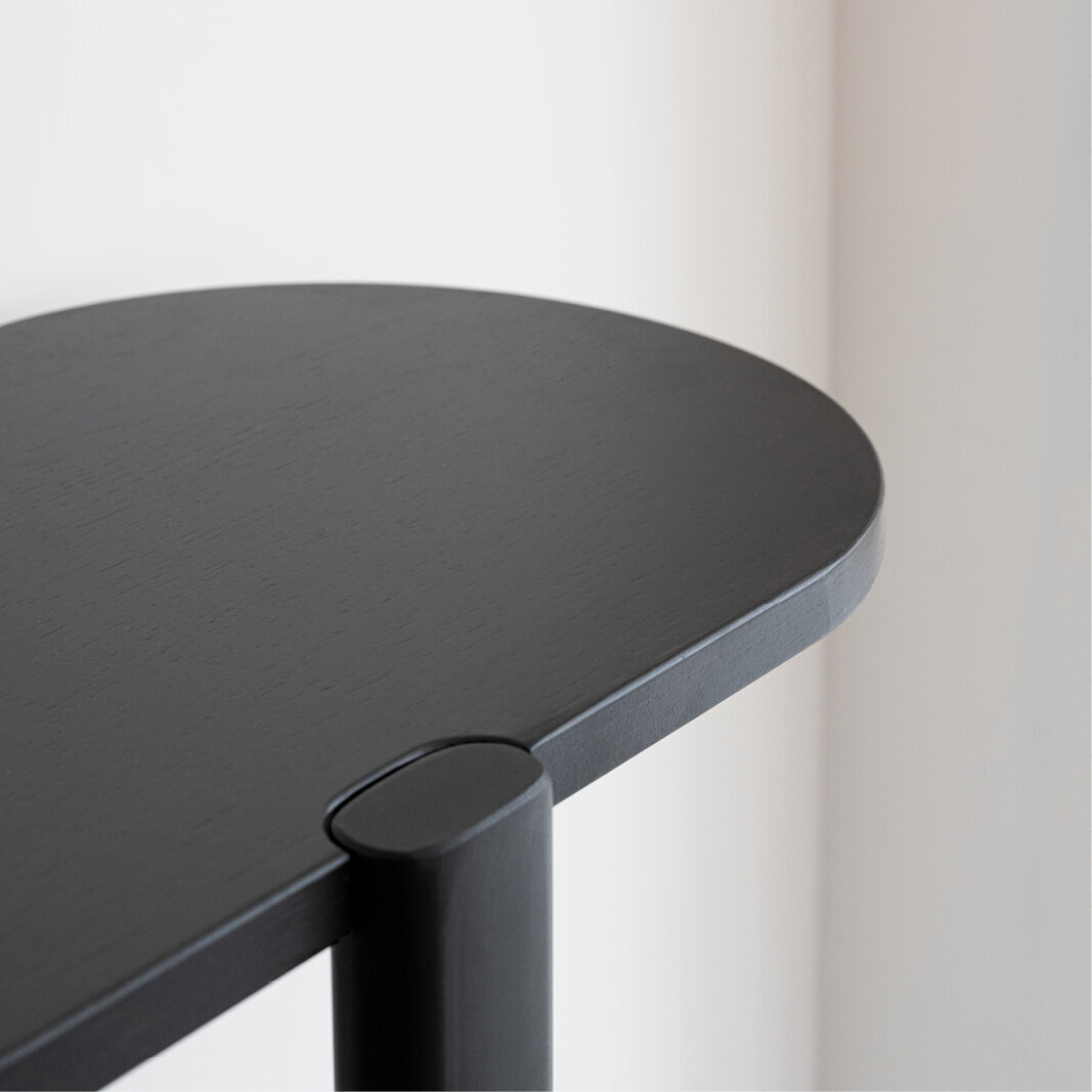 Design cabinet | Oblique Cabinet OB-4L Oak black stain | Studio HENK | 