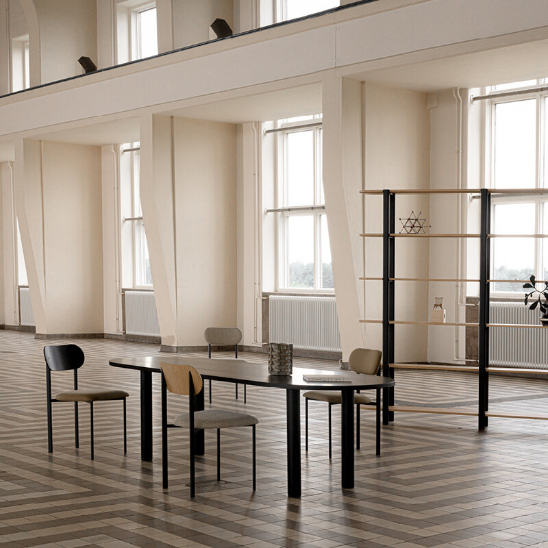 Design cabinet | Oblique Cabinet OB-4L Oak black stain | Studio HENK | 