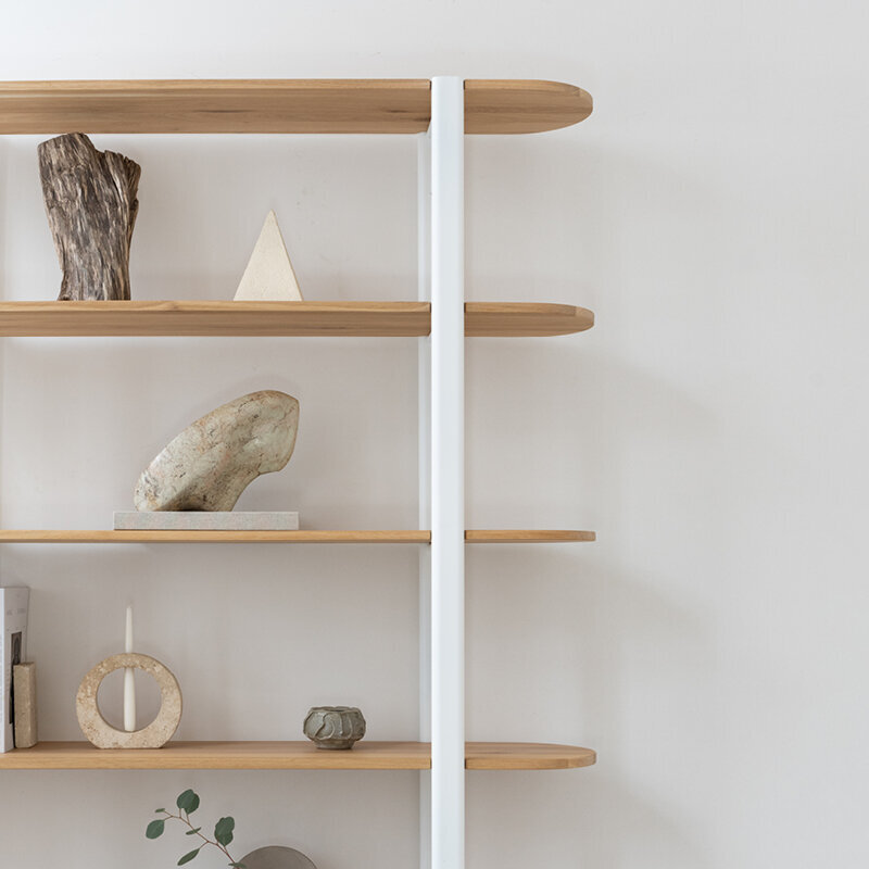 Design cabinet | Oblique Cabinet OB-4L Oak black stain | Studio HENK | 