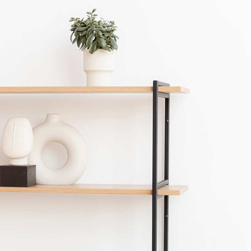 Design cabinet | Modular Cabinet MC-3L Oak white lacquer | Studio HENK | 