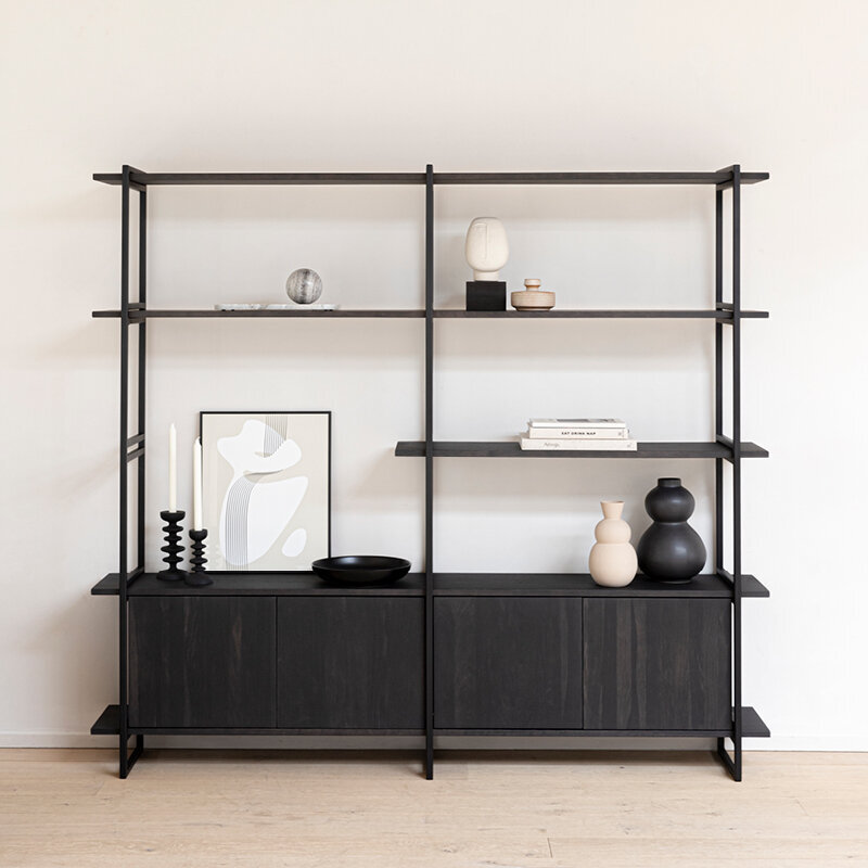 Design cabinet | Modular Cabinet MC-3L Oak white lacquer | Studio HENK | 