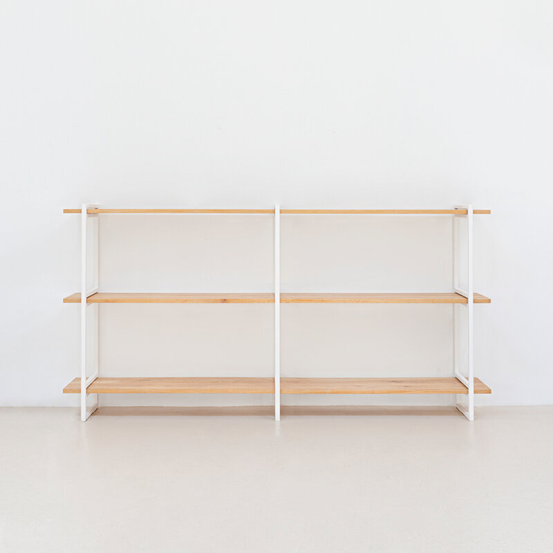 Design cabinet | Modular Cabinet MC-3L Oak white lacquer | Studio HENK | 