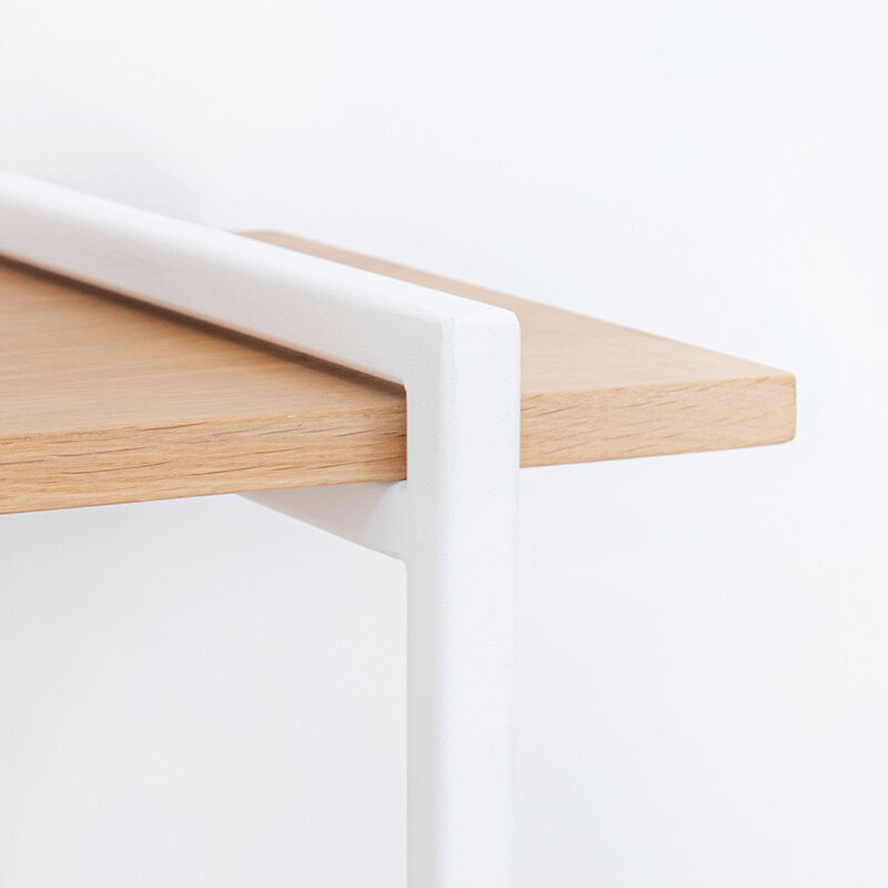 Design cabinet | Modular Cabinet MC-3L Oak white lacquer | Studio HENK | 
