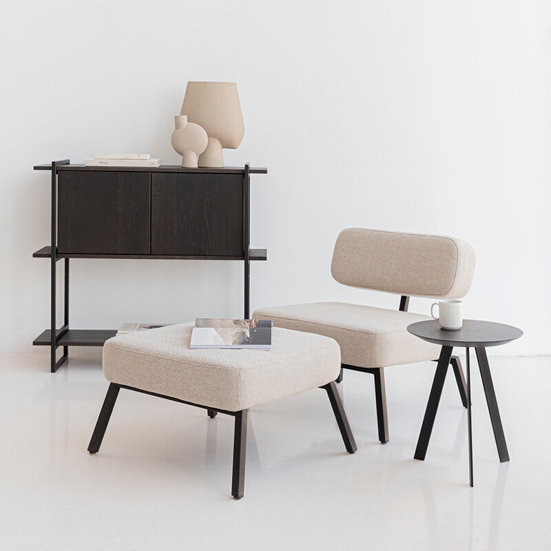 Design cabinet | Modular Cabinet MC-3L Oak white lacquer | Studio HENK | 