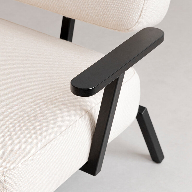 Design modern sofa | Ode lounge chair with armrest 1 twillweave 230 | Studio HENK | Listing_image