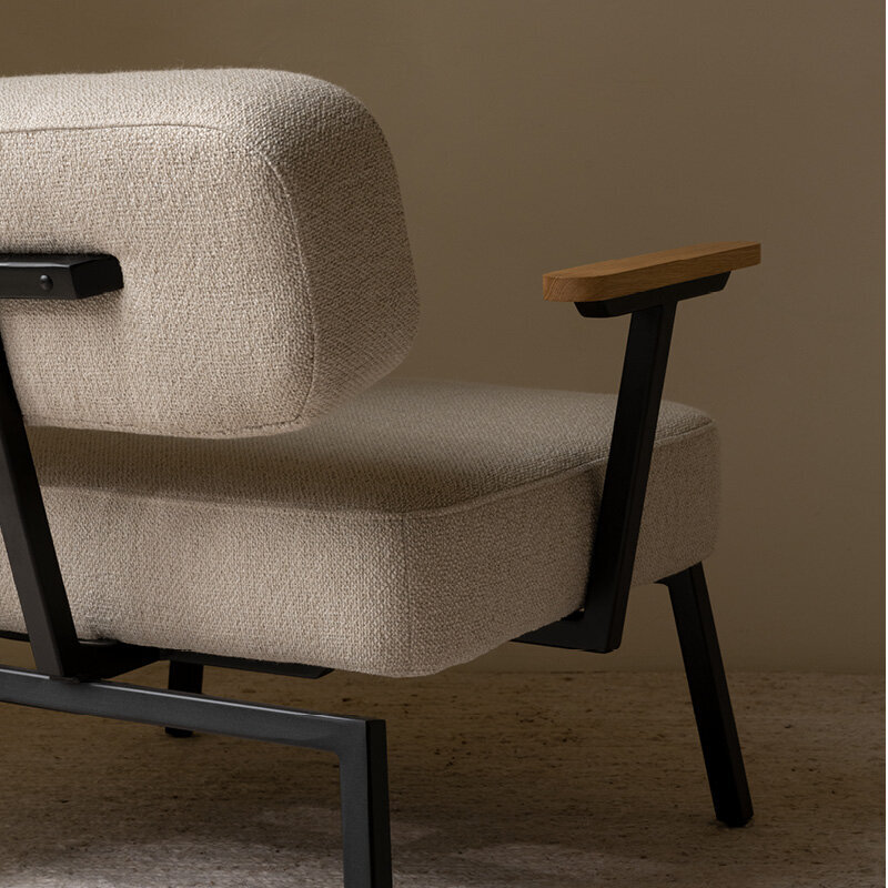 Design modern sofa | Ode lounge chair with armrest 1 twillweave 230 | Studio HENK | Listing_image
