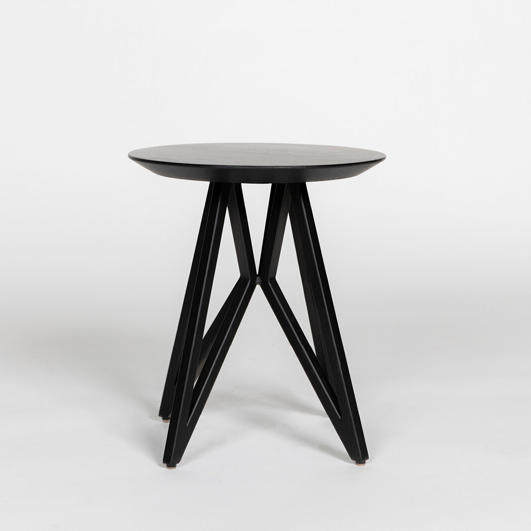 Design Coffee Table | Butterfly Quadpod Coffee Table White | Oak hardwax oil natural light 3041 | Studio HENK | 