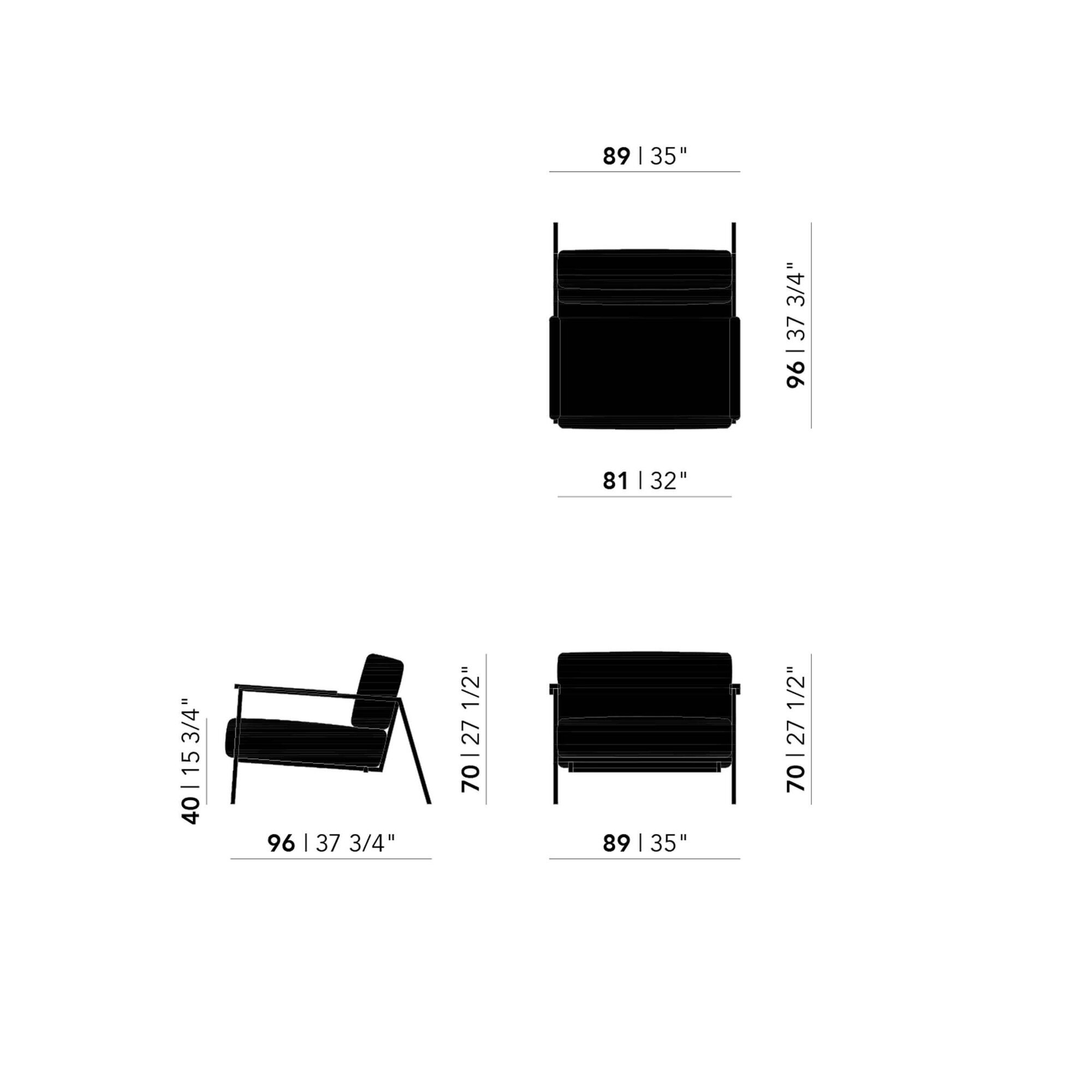 Design modern sofa | Co lounge chair 1 steelcuttrio3 906 | Studio HENK| Schematic