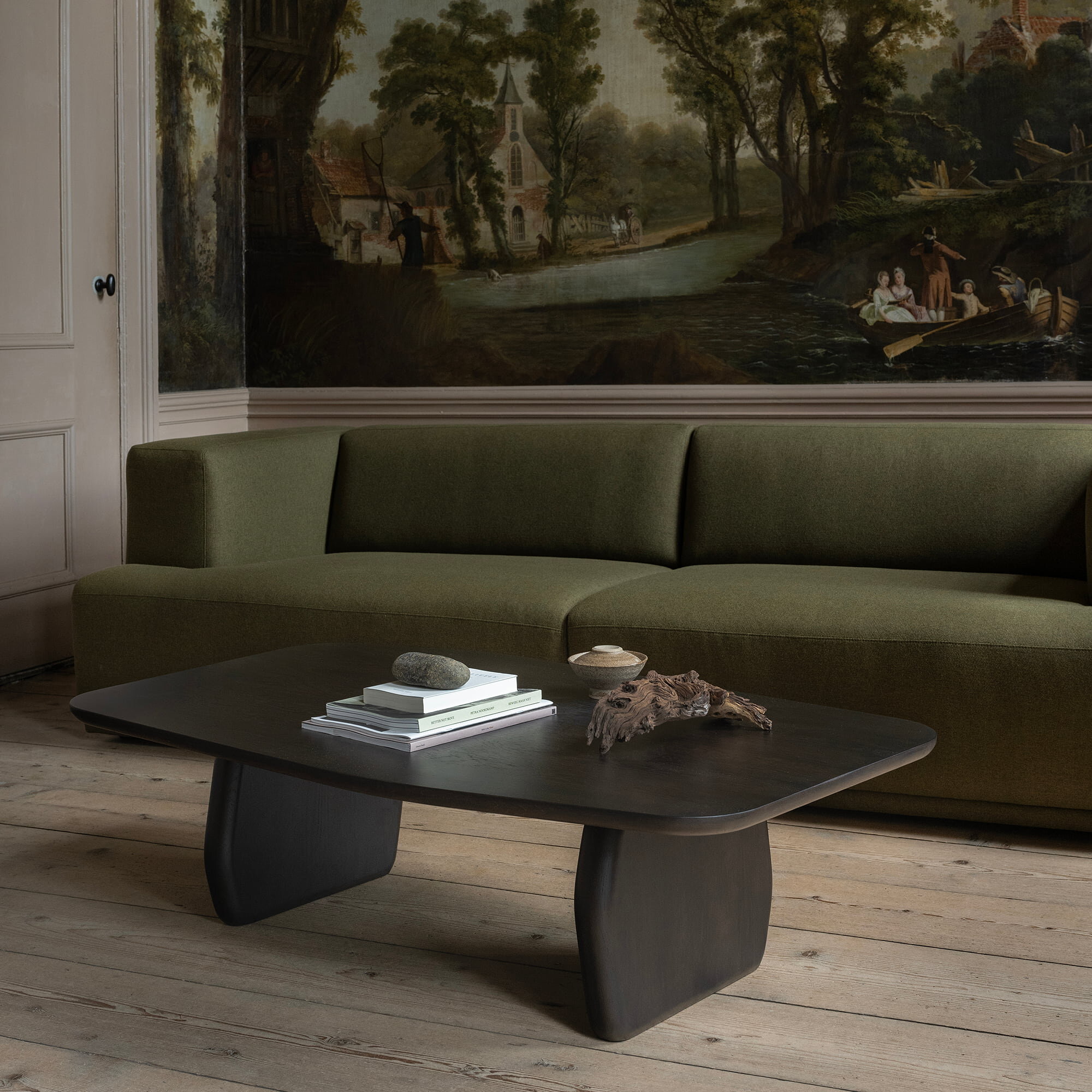 Design Coffee Table | Slant Coffee Table Walnut naturel lacquer | Walnut naturel lacquer | Studio HENK | 