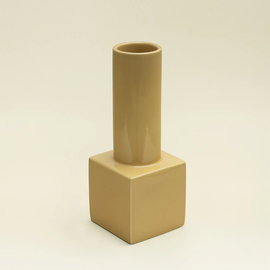 Display vase butter yellow