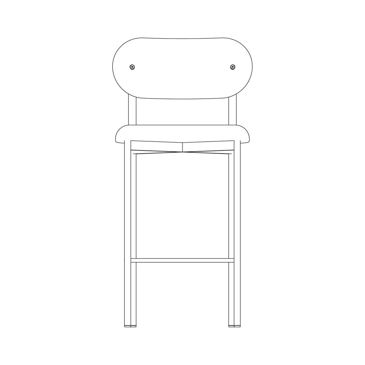 Design stool Oblique Stool 65 | orion taupe12 | Studio HENK | 
