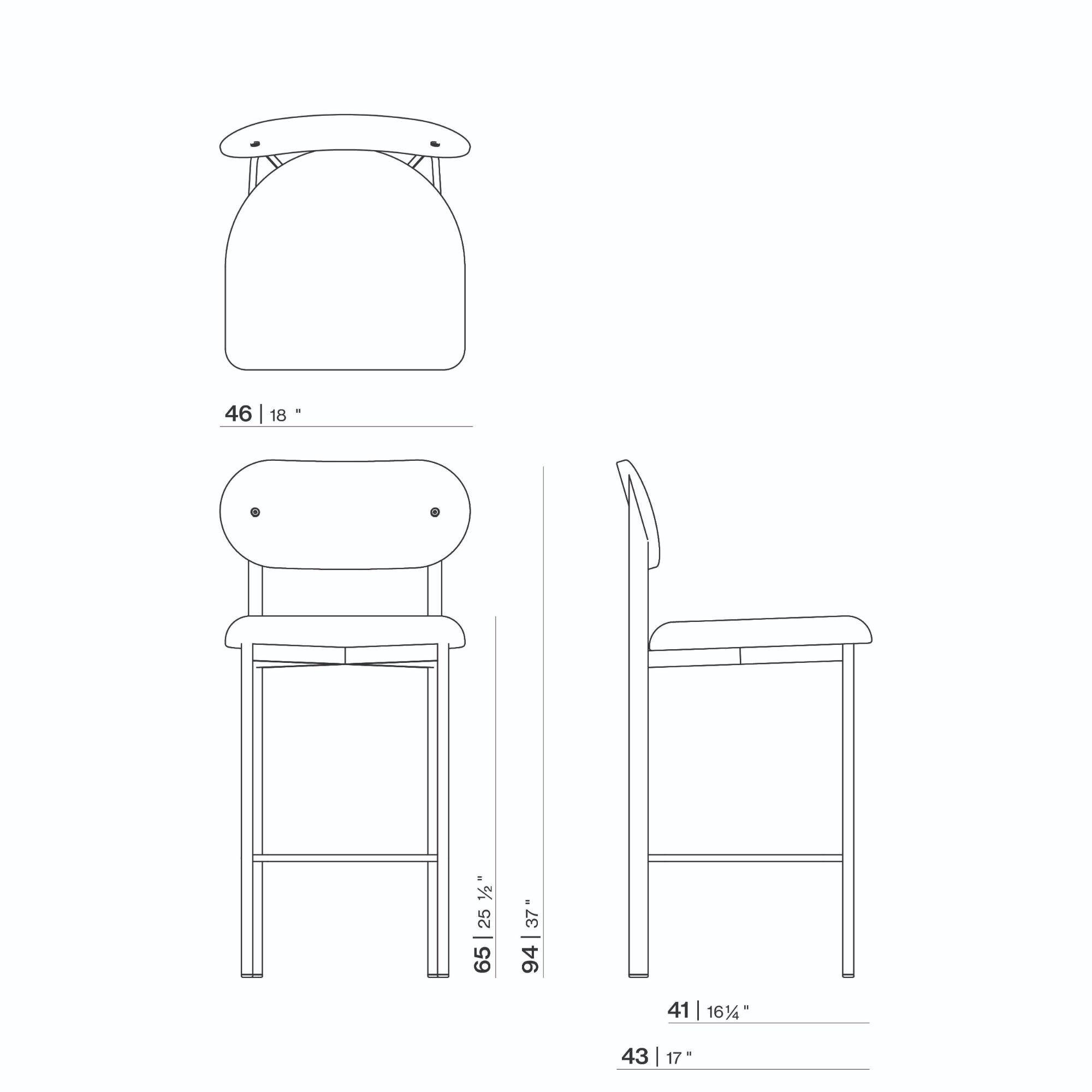 Design stool Oblique Stool 65 | orion taupe12 | Studio HENK | 