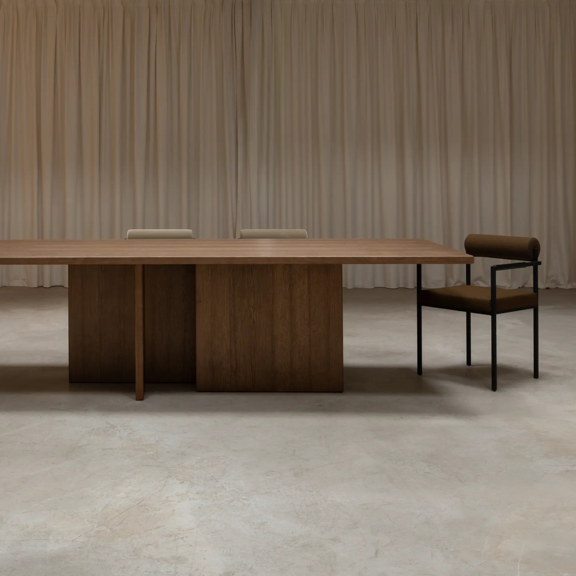 Rectangular Design dining table | Federico 4 Oak hardwax oil dark brown | Oak hardwax oil dark brown | Studio HENK | 