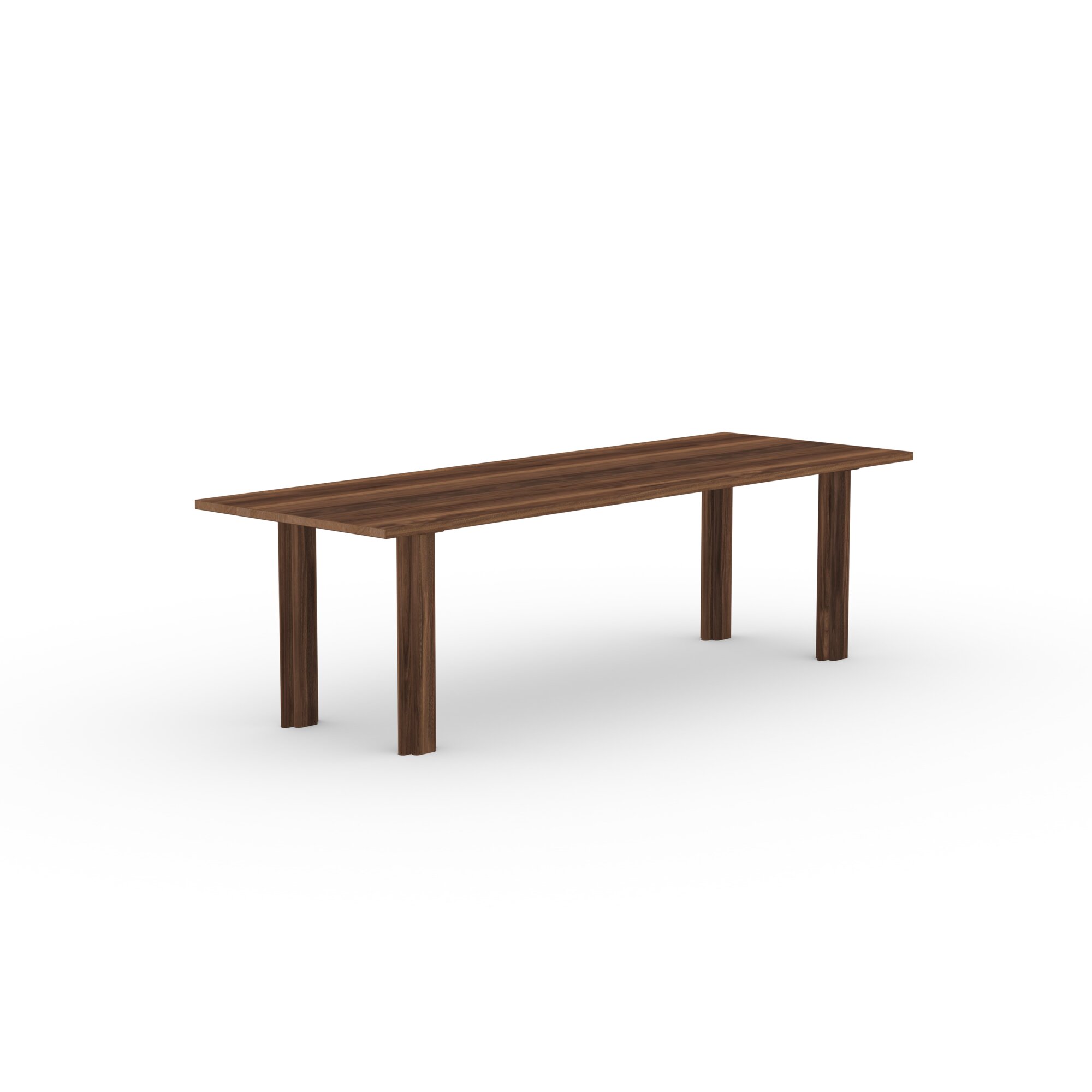Rectangular Design dining table | Paste Dining Table Walnut naturel lacquer | Walnut naturel lacquer | Studio HENK | 