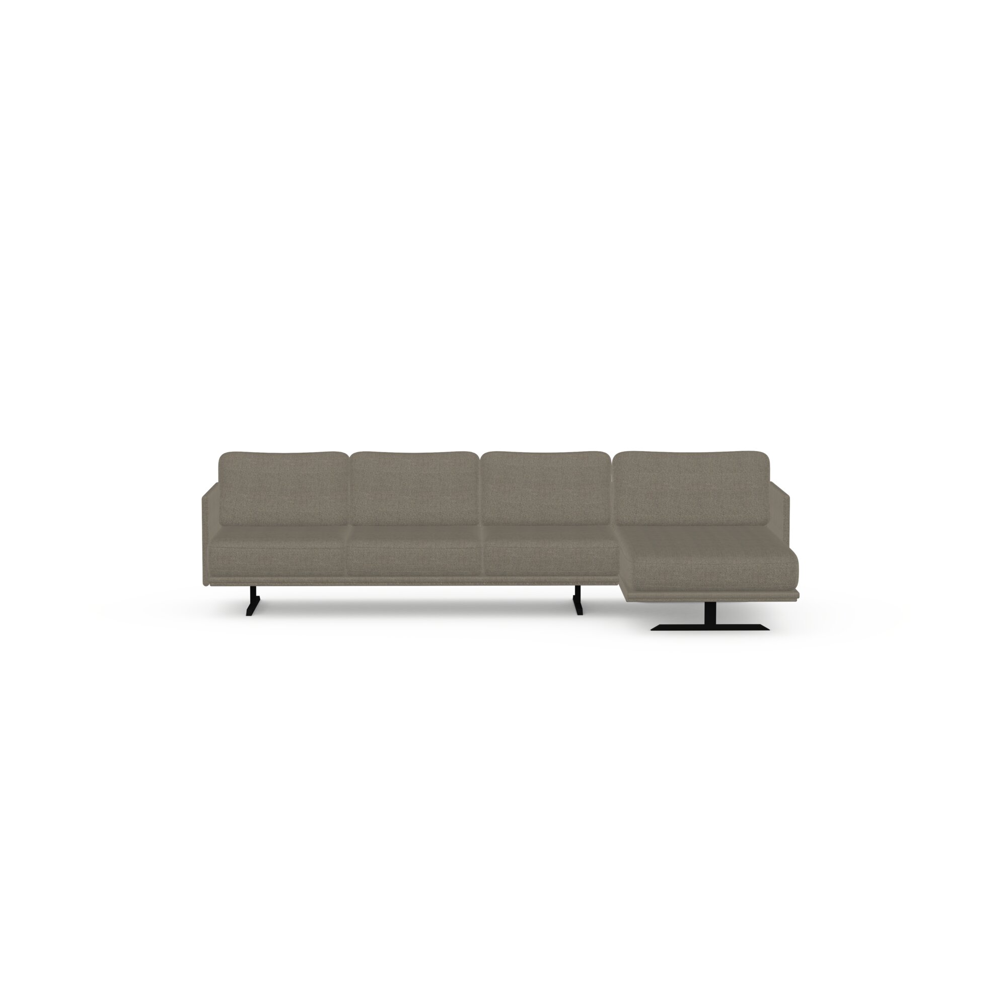 Design modern sofa | Modulo 4 seater corner sofa right Grey | Studio HENK | 