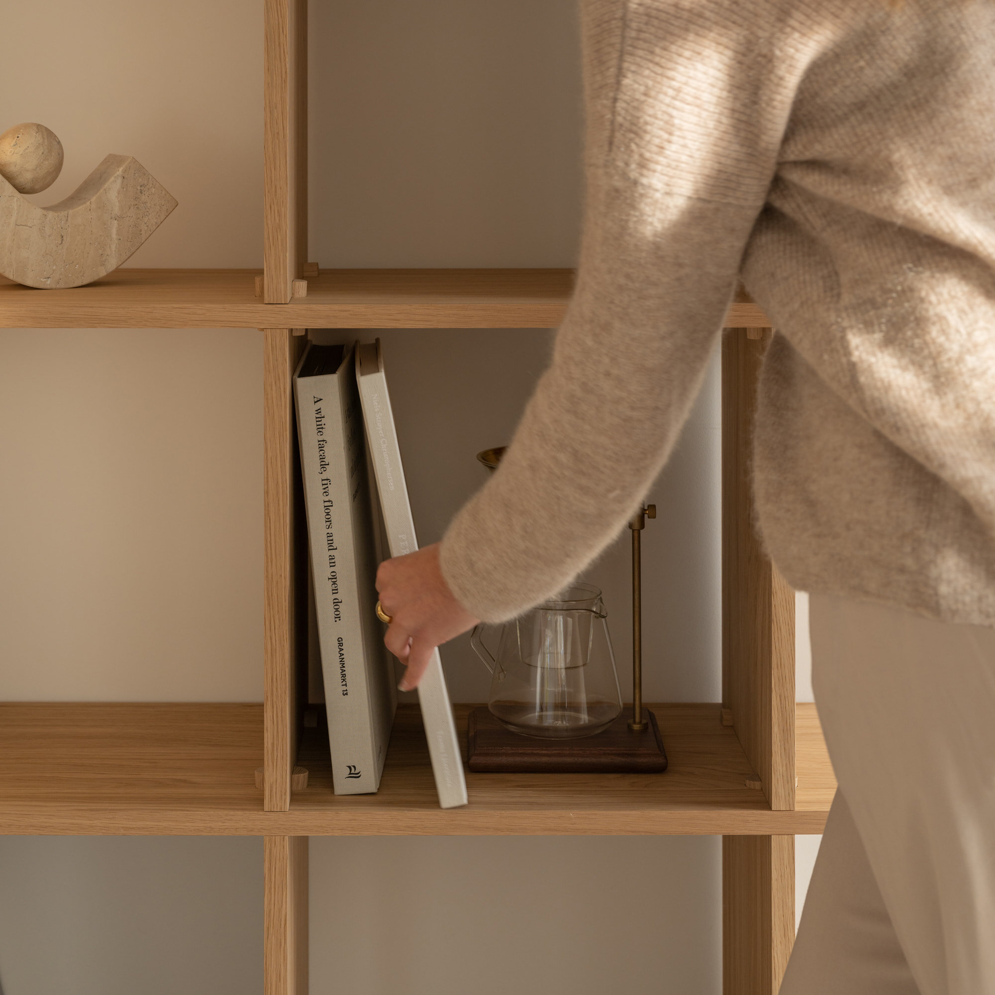 Design cabinet | Column Cabinet 35 Oak natural light | Studio HENK | 